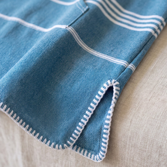 kids zwemponcho Leyla petrol blue - detail