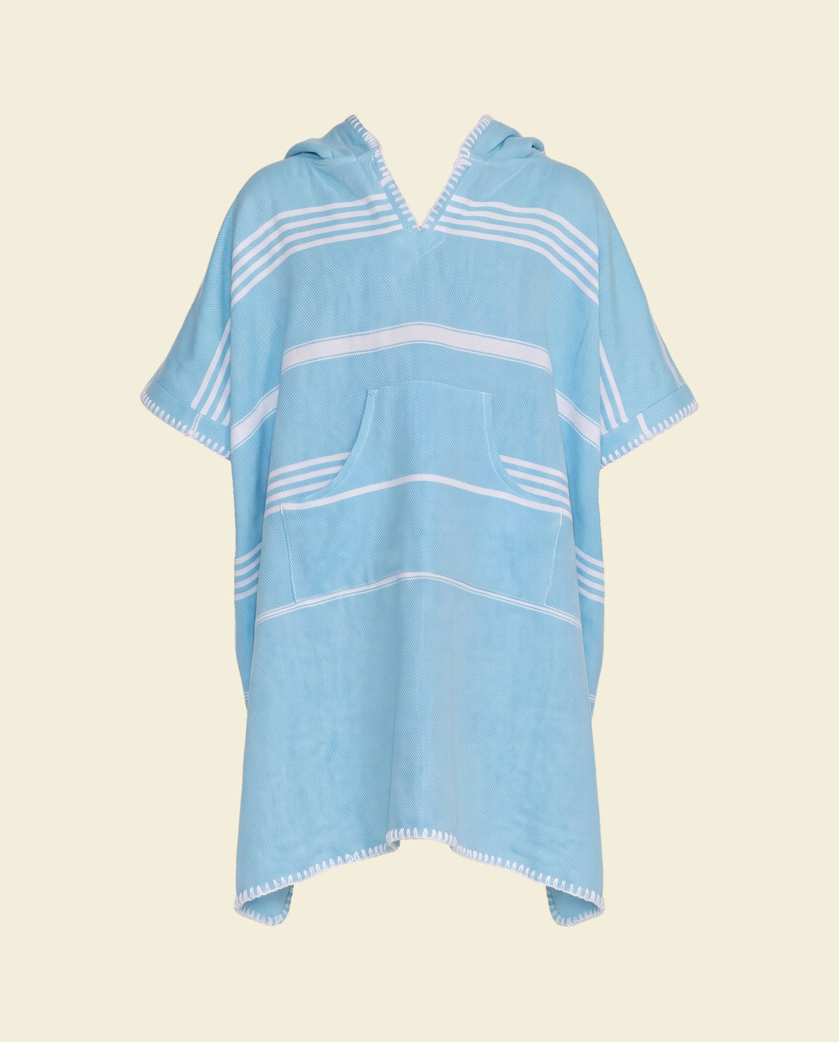 kids zwemponcho Leyla turquoise - op kleur