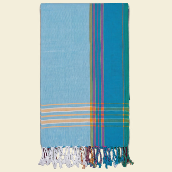 kikoy handdoek light blue - op kleur