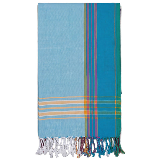 kikoy handdoek light blue - vrijstaand