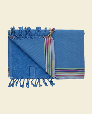 Kikoy kinder strandlaken blue jeans 125x65cm - op kleur