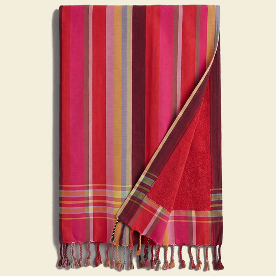 Kikoy strandlaken Kitale mixed stripes 170x95cm - op kleur