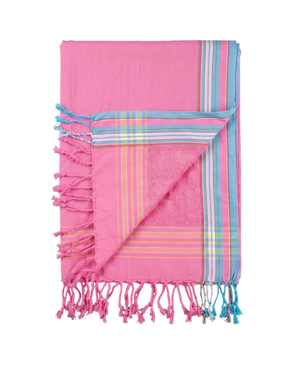 kikoy strandlaken Lamu pink - vrijstaand