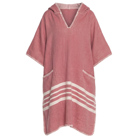 kinder strandponcho dusty rose - vrijstaand