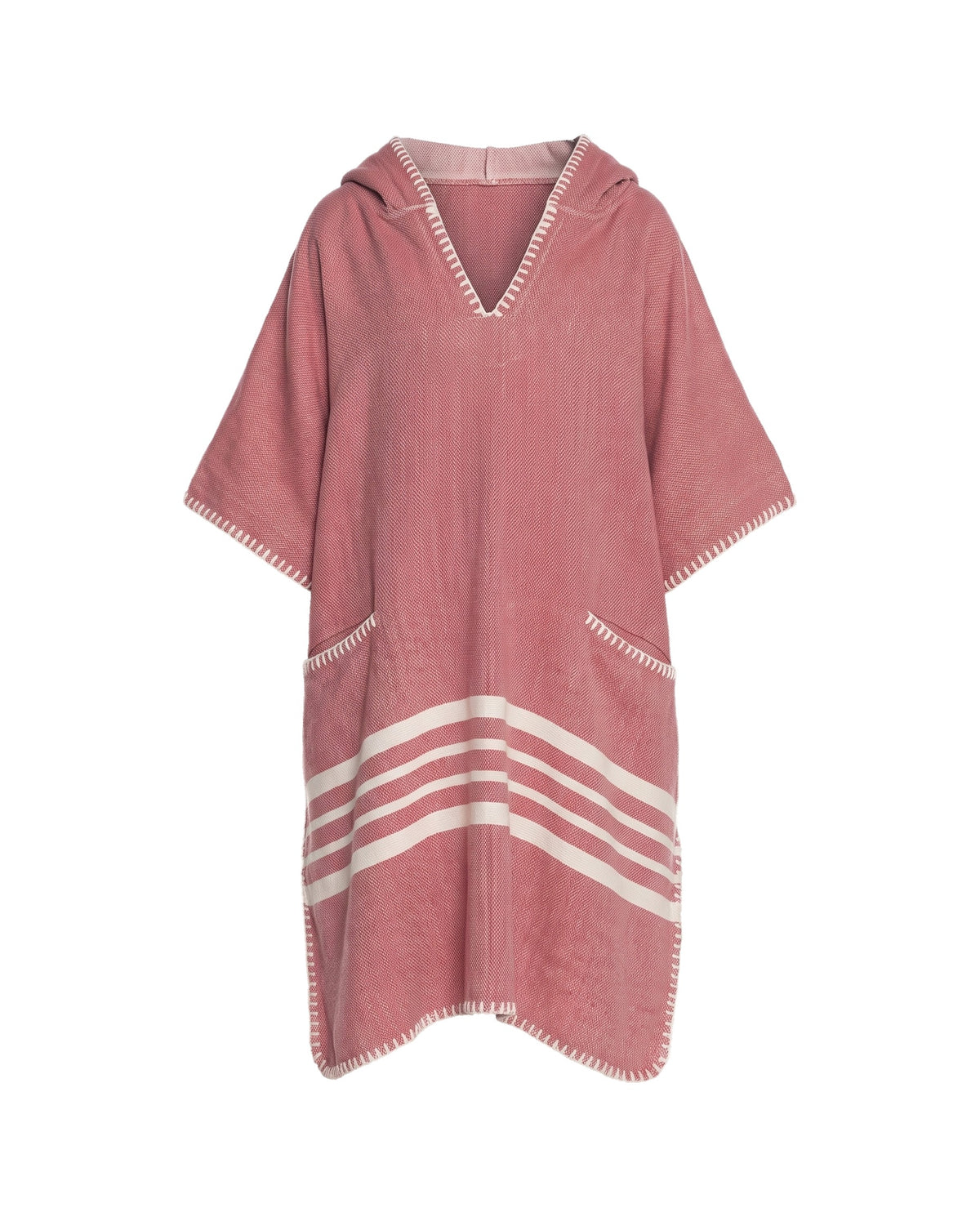 kinder strandponcho dusty rose - vrijstaand