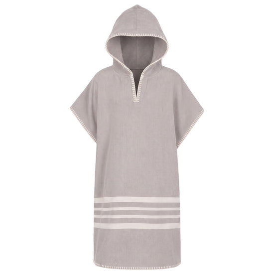 Kinder strandponcho hamam light grey - vrijstaand