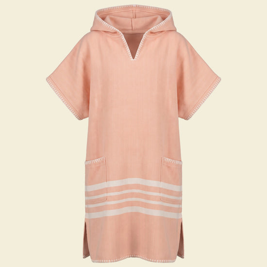 kinder strandponcho hamam melon - op kleur