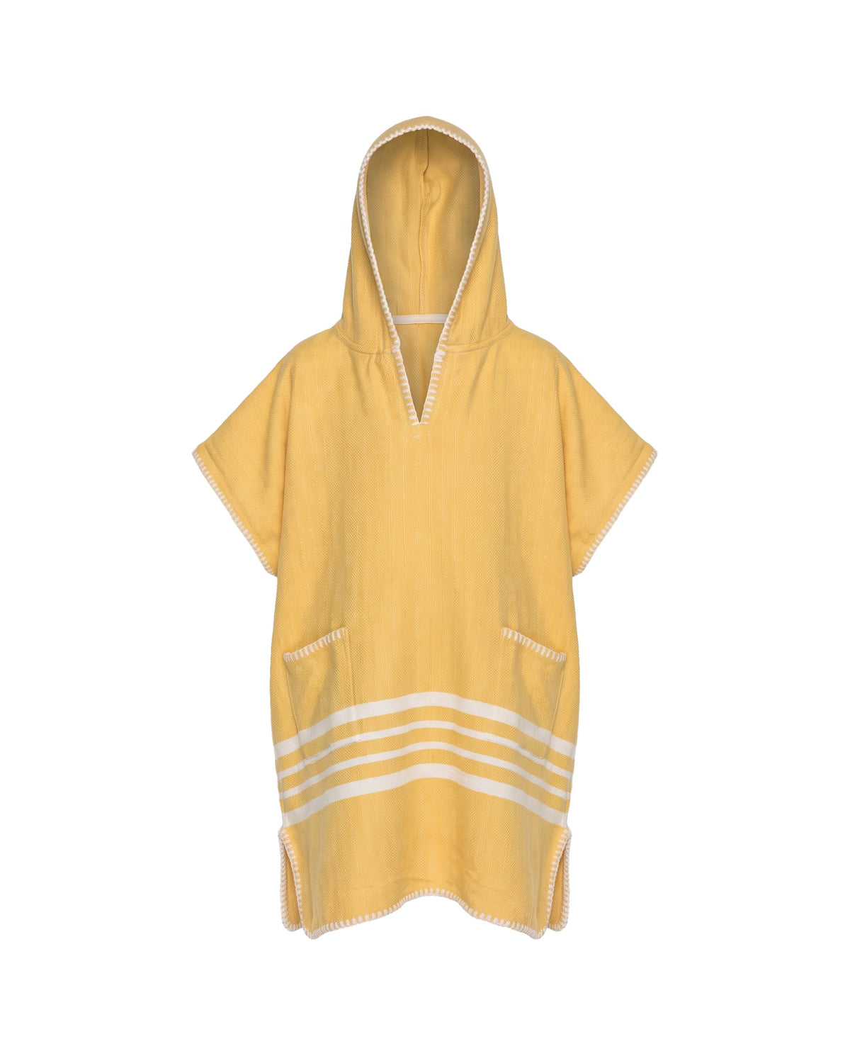 kinder strandponcho hamam mustard yellow - vrijstaand