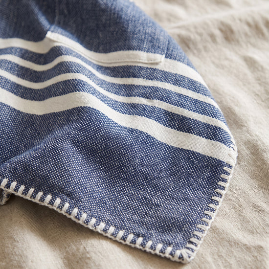 kinder strandponcho hamam navy - detail