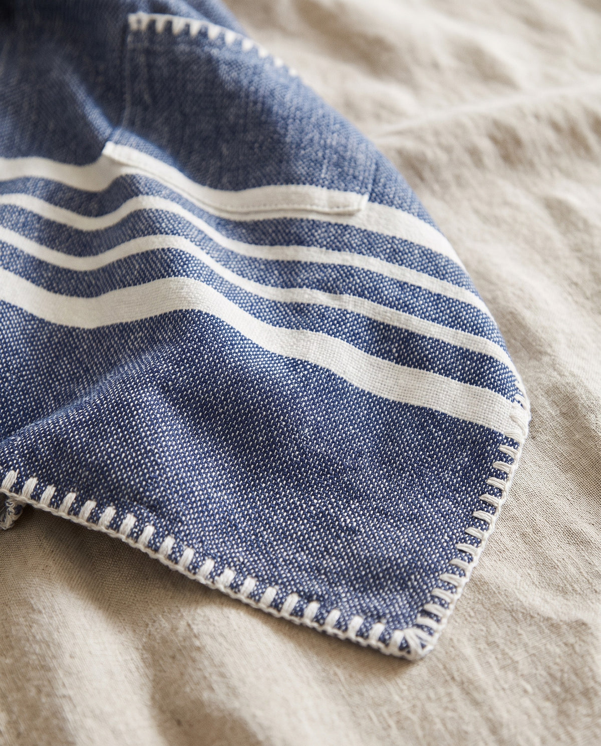 kinder strandponcho hamam navy - detail