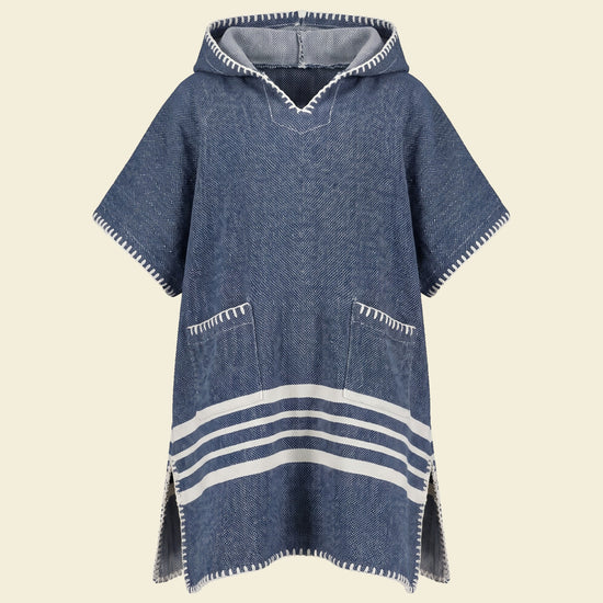 kinder strandponcho hamam navy - op kleur