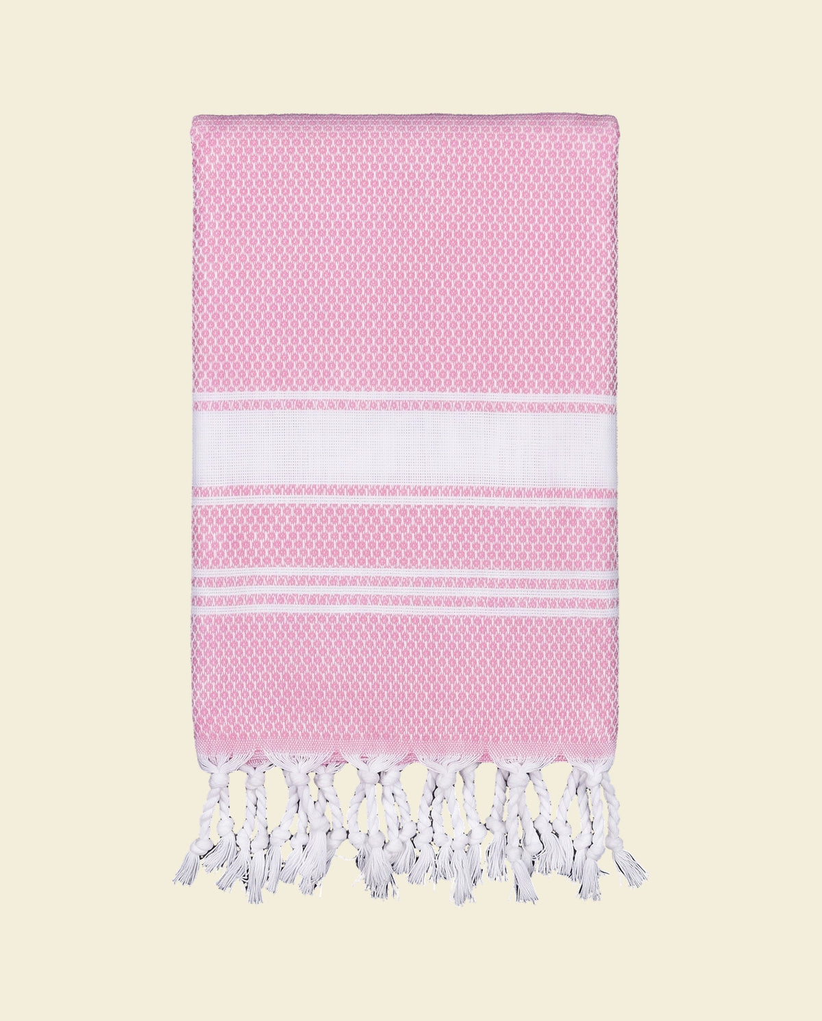 kleine hamamdoek honingraat roze - op kleur