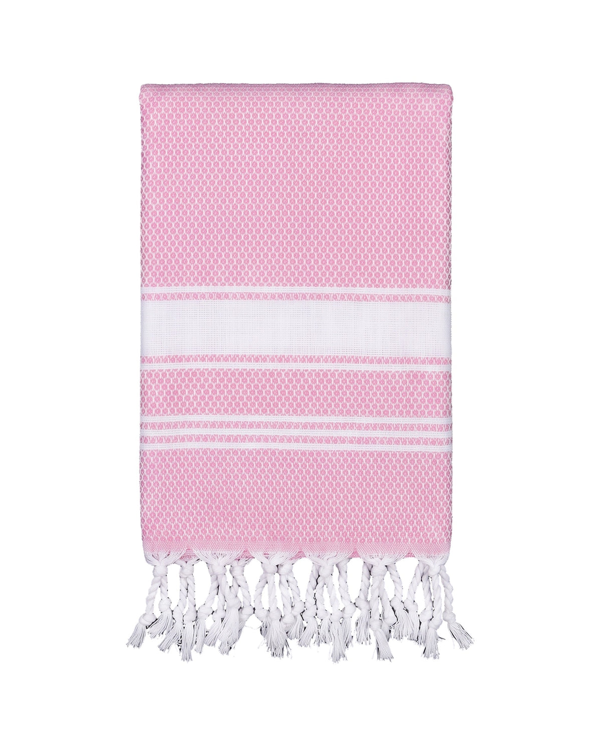 kleine hamamdoek honingraat roze - vrijstaand