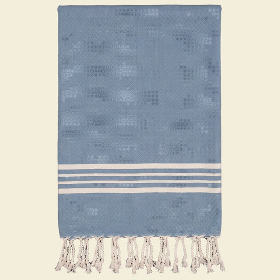 kleine hamamdoek Krem Sultan air blue - op kleur