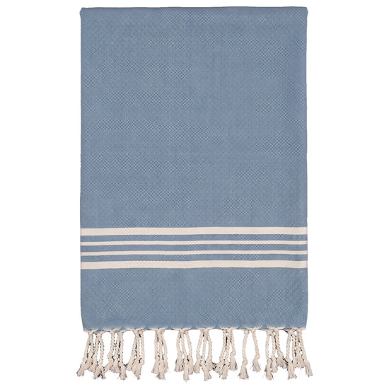 kleine hamamdoek Krem Sultan air blue - vrijstaand
