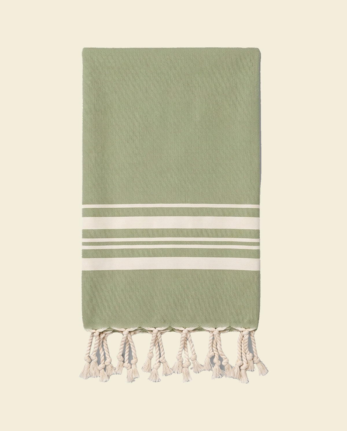 kleine hamamdoek Krem Sultan almond green - op kleur