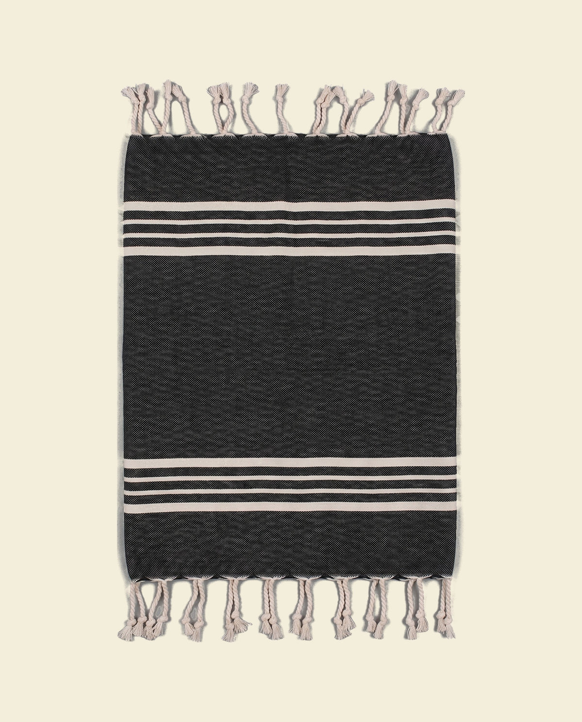 kleine hamamdoek Krem Sultan black - op kleur