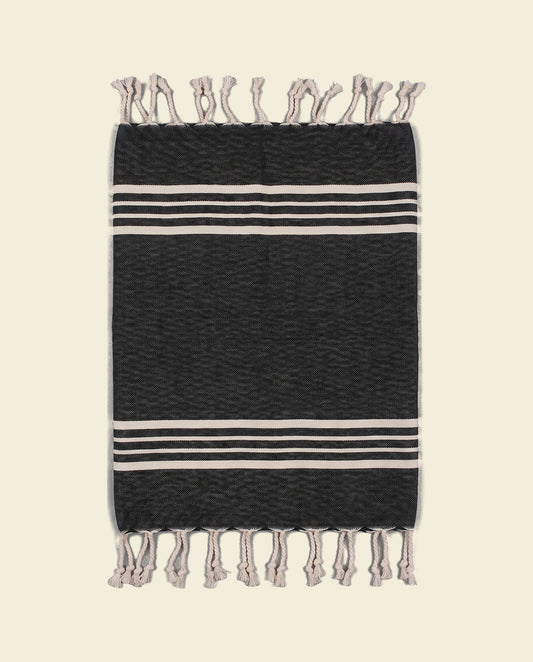 kleine hamamdoek Krem Sultan black - op kleur