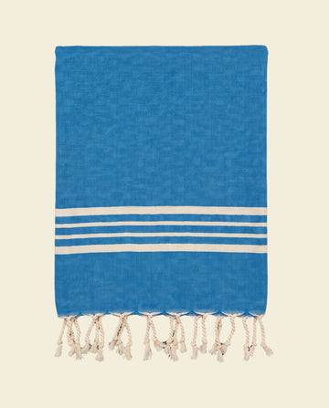 kleine hamamdoek Krem Sultan blue