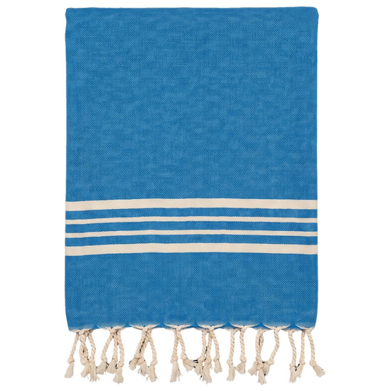 kleine hamamdoek Krem Sultan blue - vrijstaand