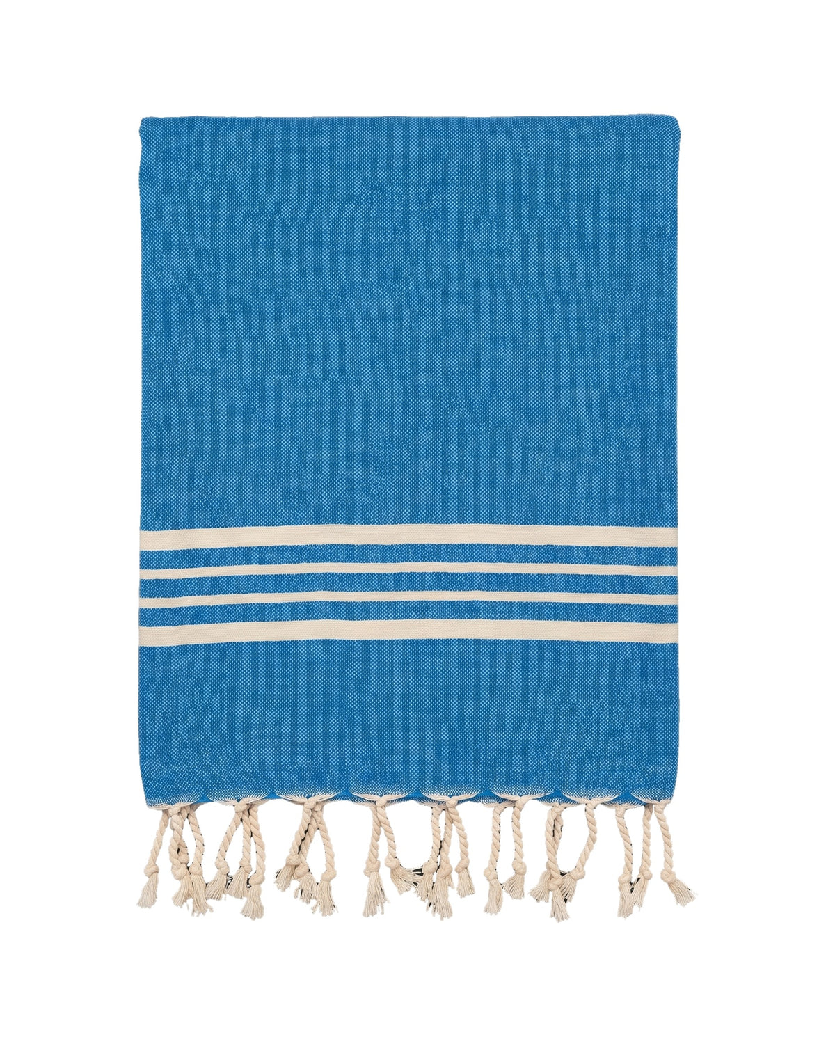 kleine hamamdoek Krem Sultan blue - vrijstaand