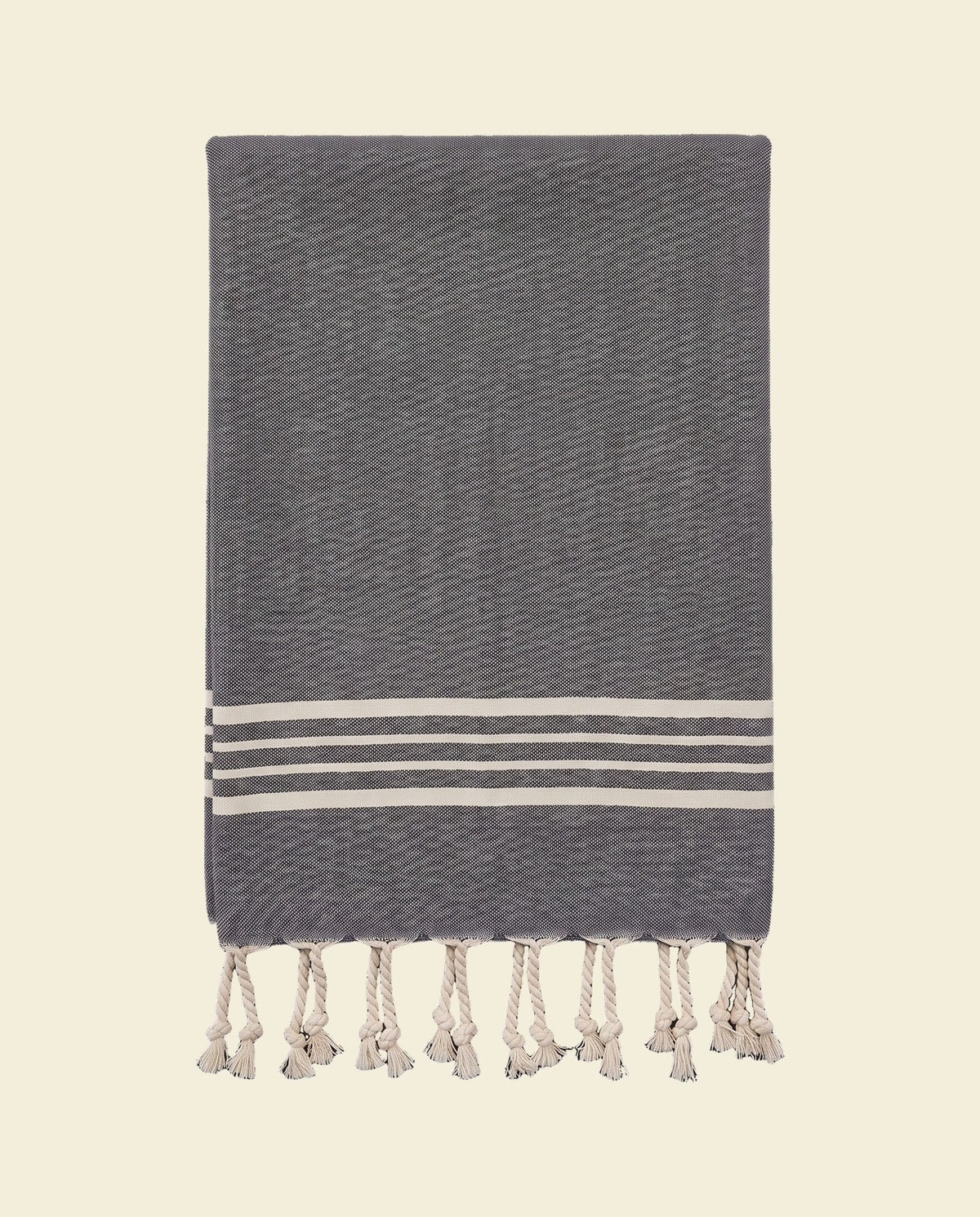 kleine hamamdoek Krem Sultan dark grey - op kleur