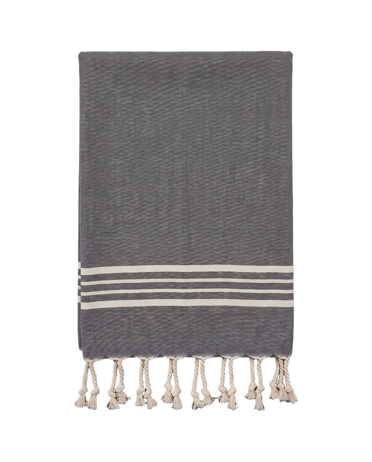 kleine hamamdoek Krem Sultan dark grey - vrijstaand