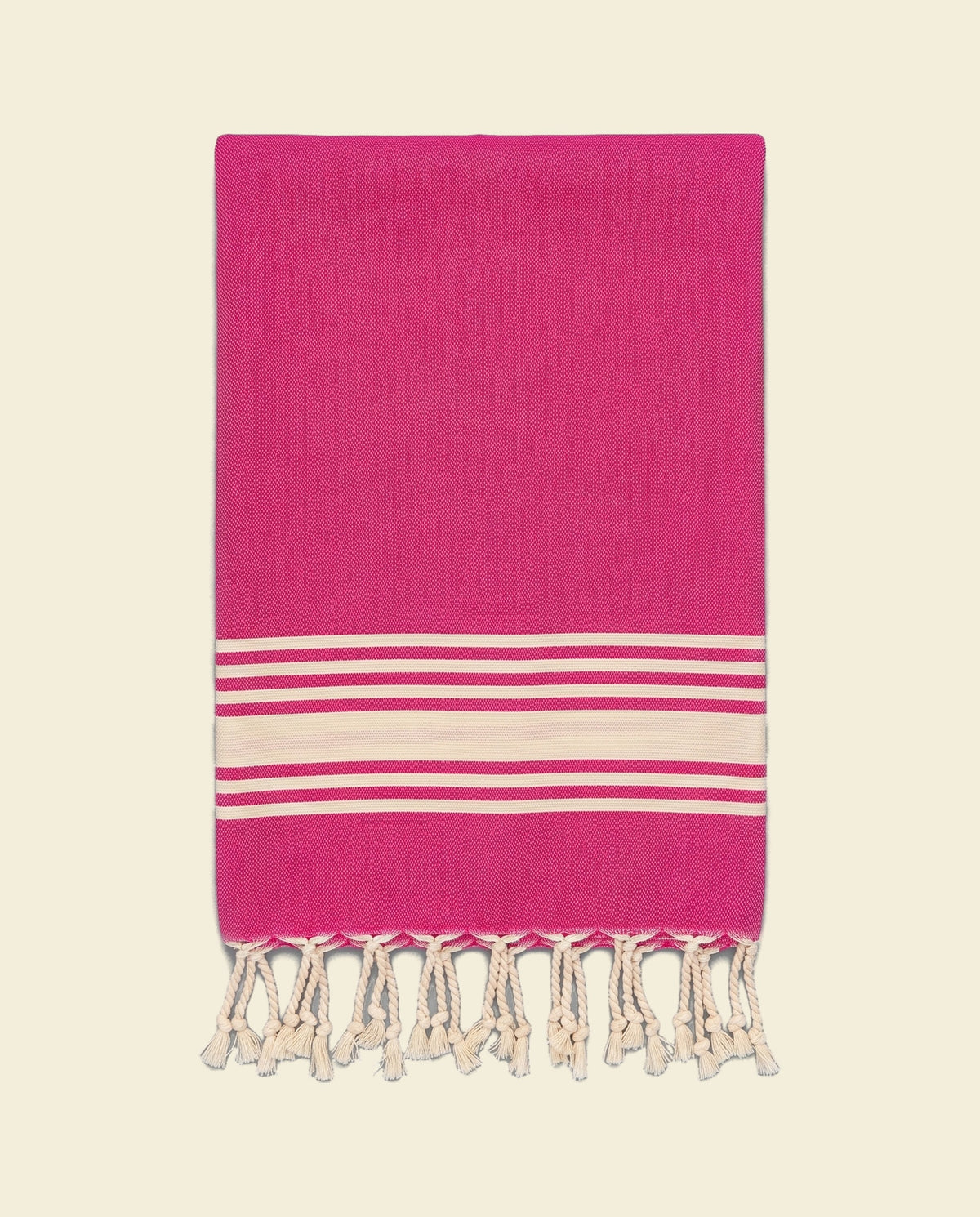 kleine hamamdoek Krem Sultan fuchsia - op kleur