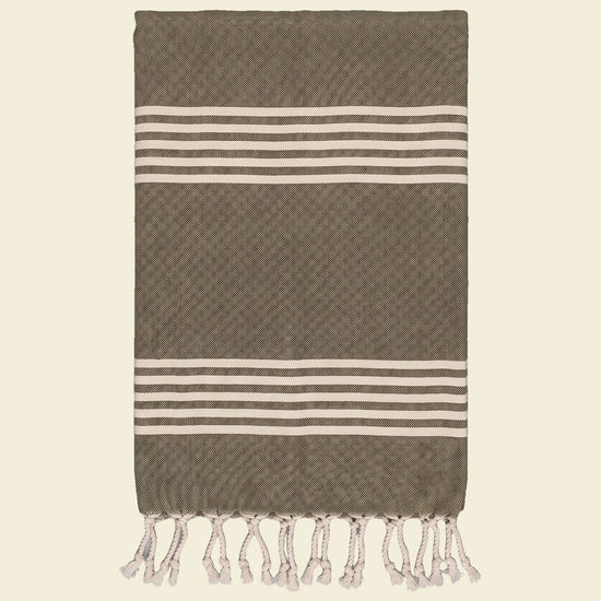 kleine hamamdoek Krem Sultan khaki - op kleur