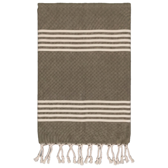kleine hamamdoek Krem Sultan khaki - vrijstaand