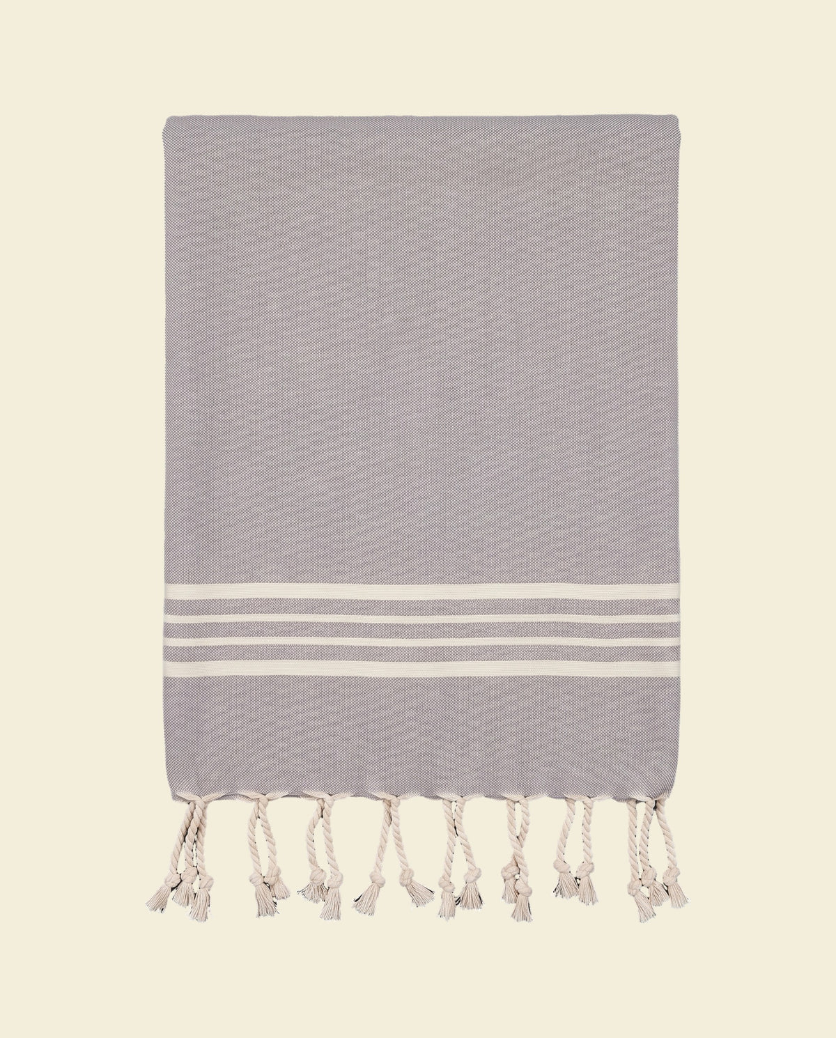 kleine hamamdoek Krem Sultan light grey - op kleur