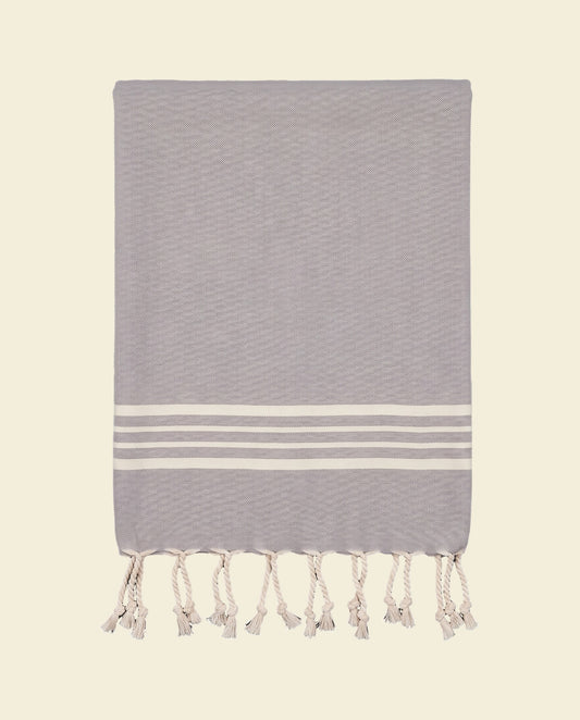 kleine hamamdoek Krem Sultan light grey - op kleur