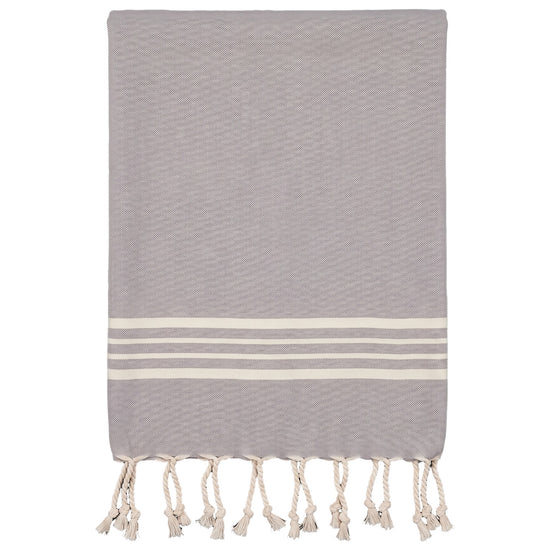kleine hamamdoek Krem Sultan light grey - vrijstaand