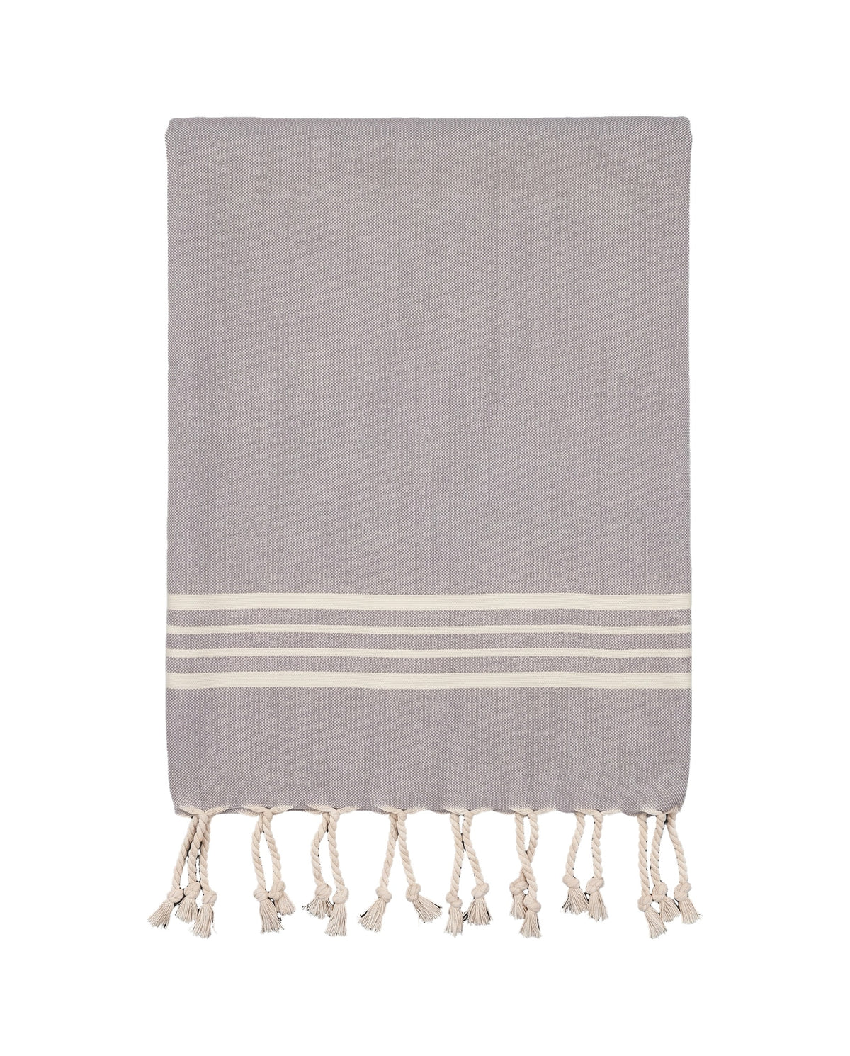 kleine hamamdoek Krem Sultan light grey - vrijstaand