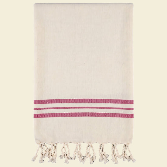 kleine hamamdoek Krem Sultan natural fuchsia - op kleur