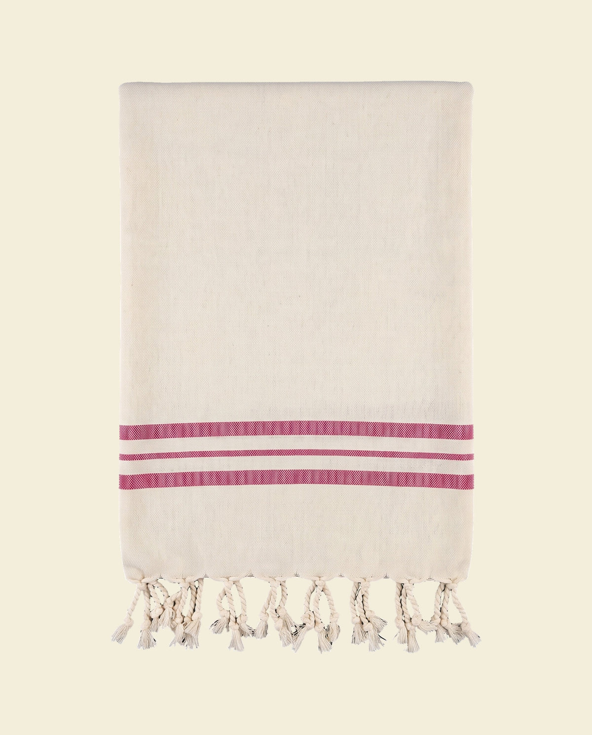 kleine hamamdoek Krem Sultan natural fuchsia - op kleur