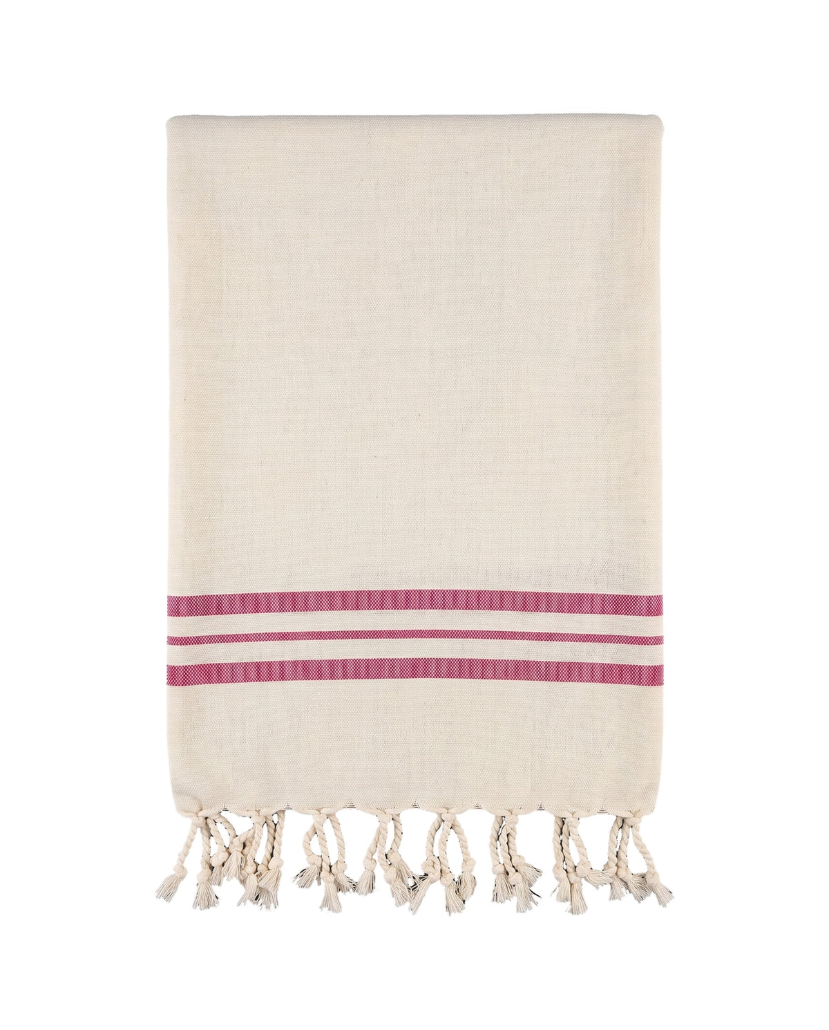 kleine hamamdoek Krem Sultan natural fuchsia - vrijstaand