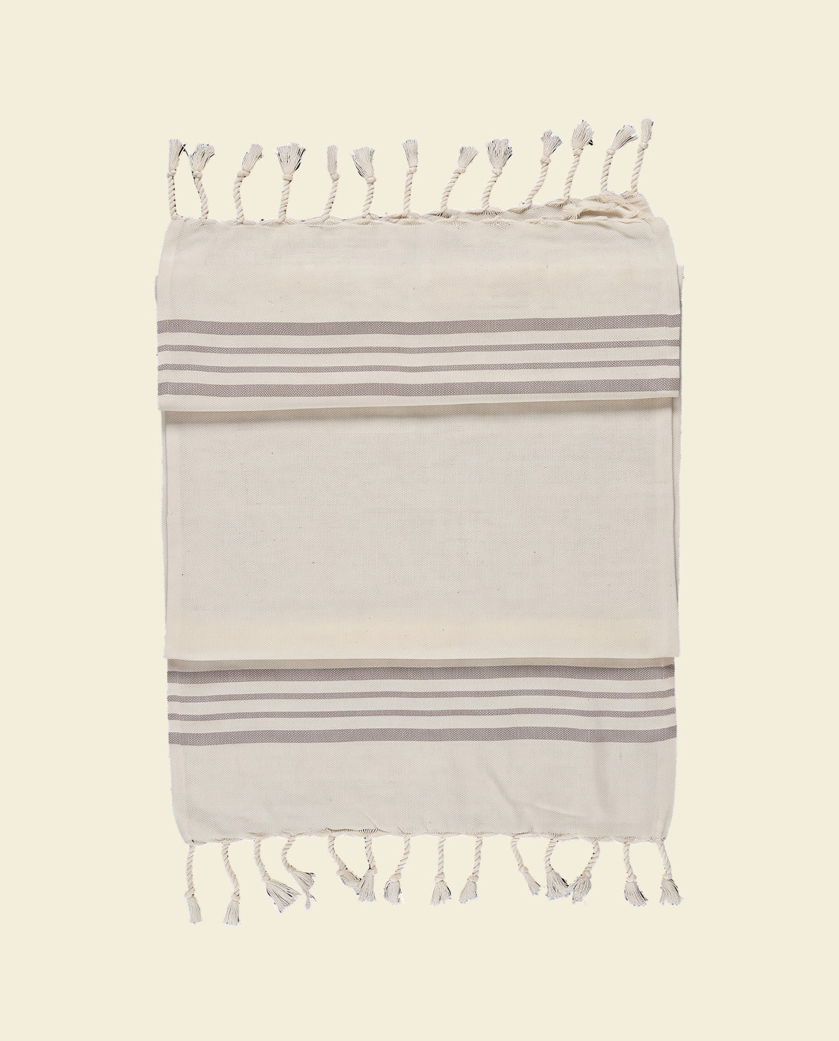 kleine hamamdoek Krem Sultan natural taupe - op kleur