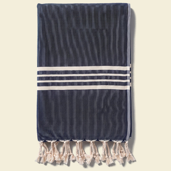 kleine hamamdoek Krem Sultan navy - op kleur