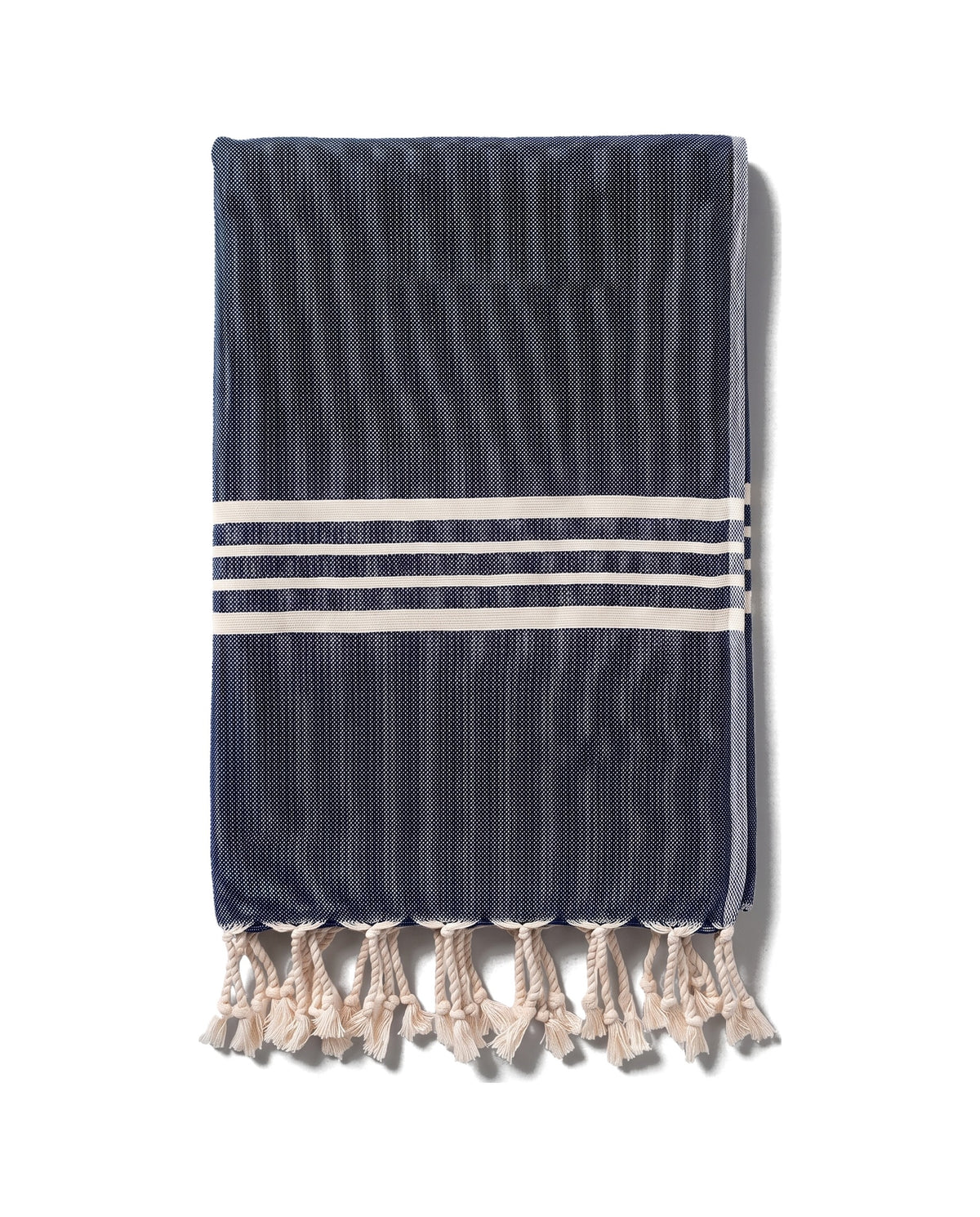 kleine hamamdoek Krem Sultan navy - vrijstaand