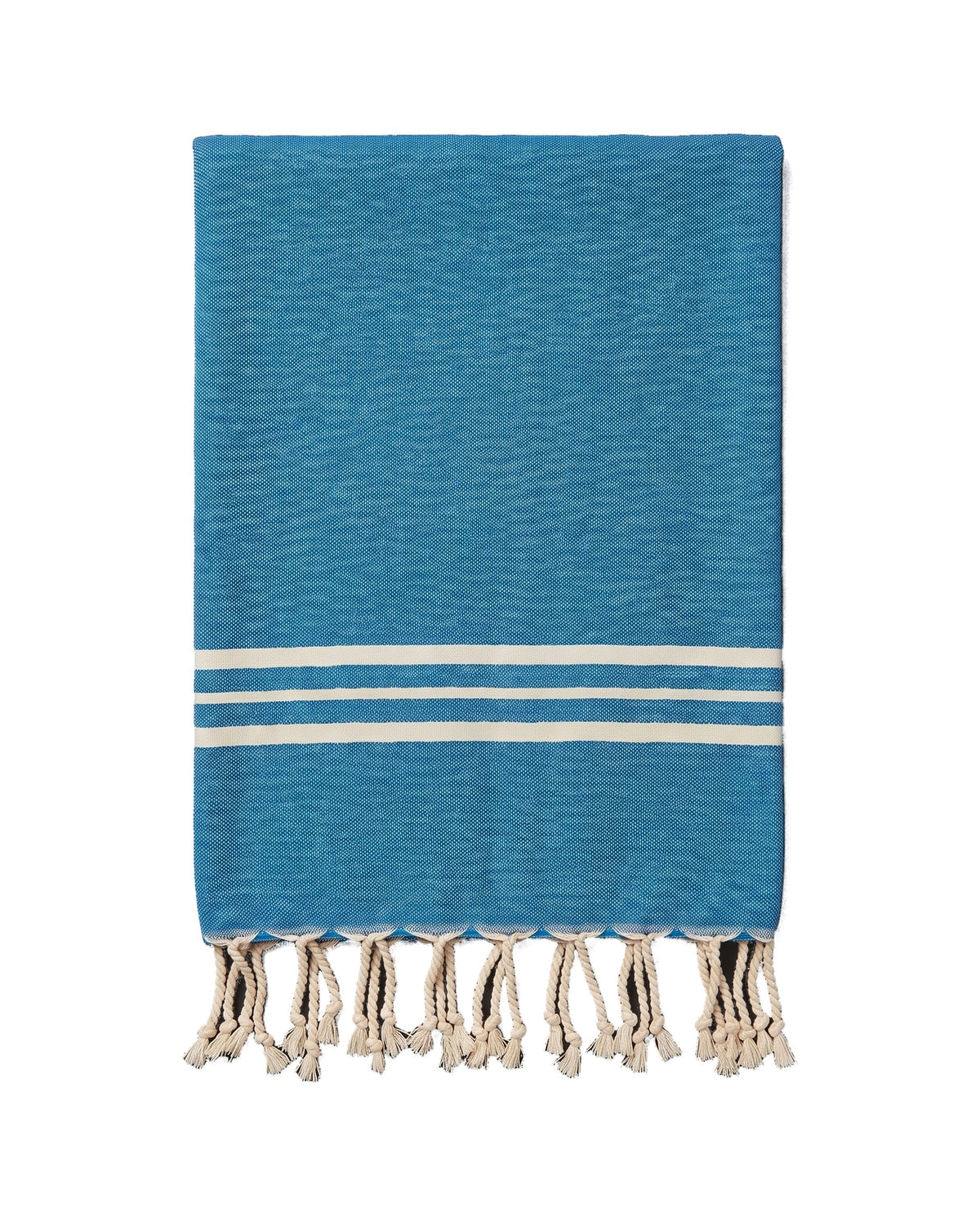 kleine hamamdoek Krem Sultan petrol  blue - vrijstaand