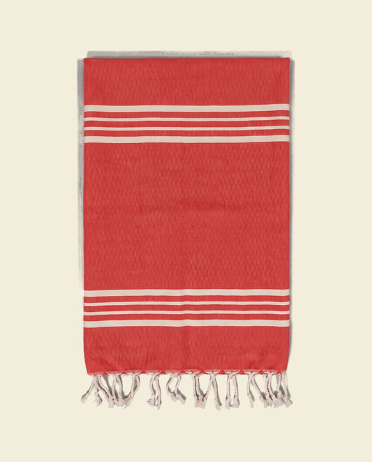 kleine hamamdoek Krem Sultan red - op kleur