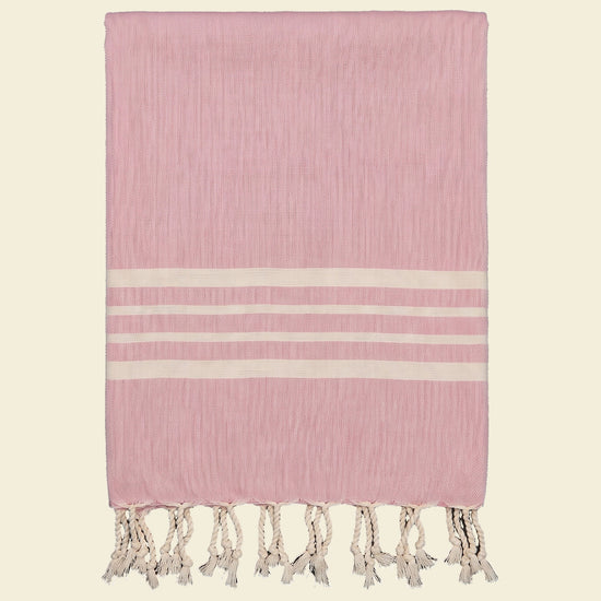 kleine hamamdoek Krem Sultan rose pink - op kleur