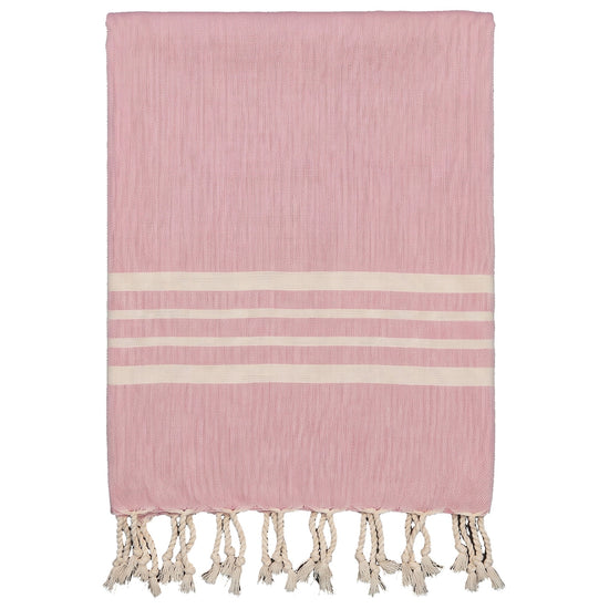 kleine hamamdoek Krem Sultan rose pink - vrijstaand