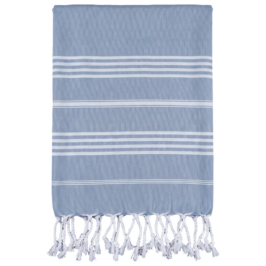 kleine hamamdoek Leyla air blue - vrijstaand