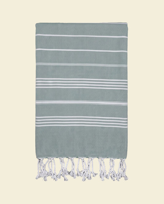 kleine hamamdoek Leyla almond green - op kleur