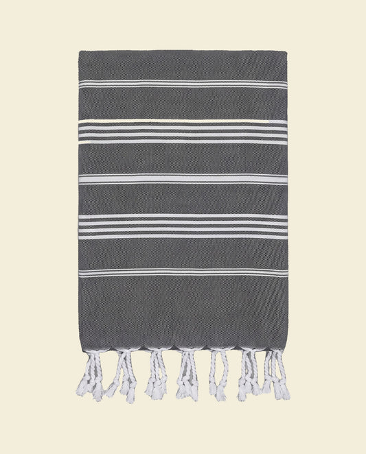 kleine hamamdoek Leyla black - op kleur