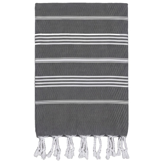 kleine hamamdoek Leyla black - vrijstaand