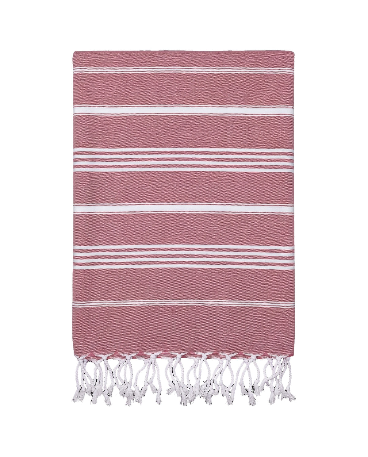 kleine hamamdoek Leyla dusty rose - vrijstaand