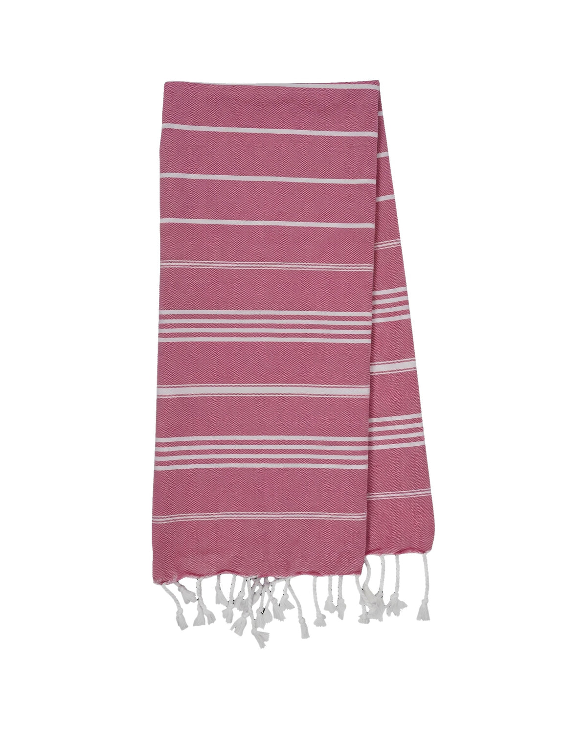 kleine hamamdoek Leyla fuchsia - vrijstaand